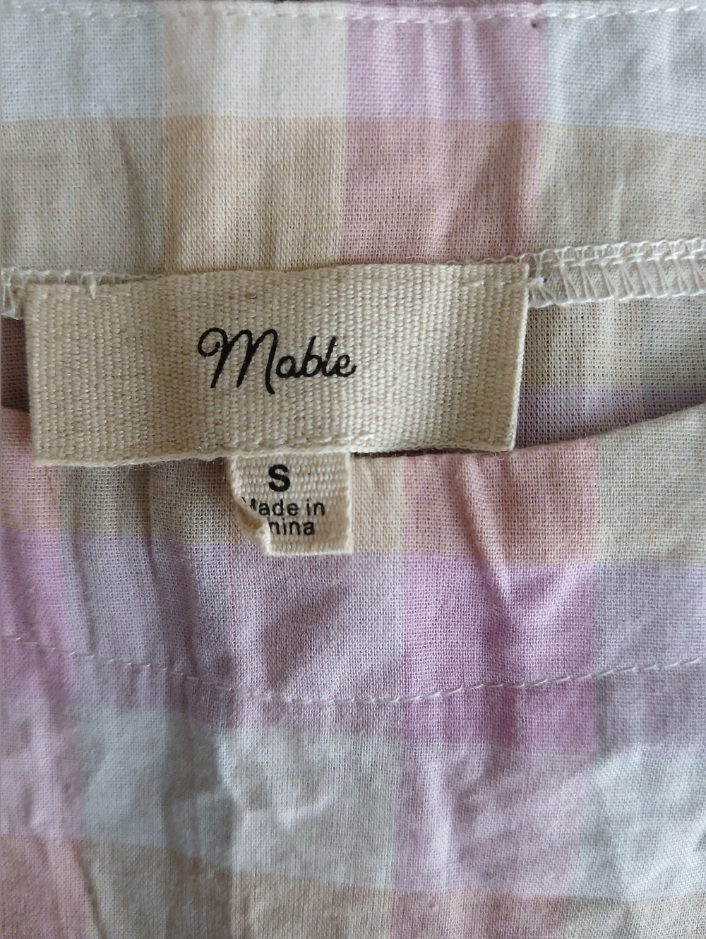 MABLE Pastel Plaid - Two-Piece Set Size S - Picture 4 of 5